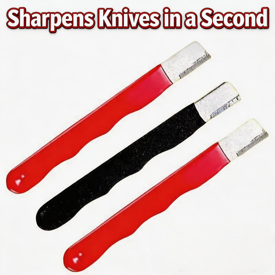 Knife Sharpener 2 Pack Portable Handheld Sharpener for Kitchen Knives Scissors Garden Tools Easy to Use Sharpening Tool