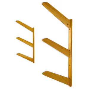 TidyTimber Storage Wood Rack - 3 Levels with Wooden Construction and Simple Design