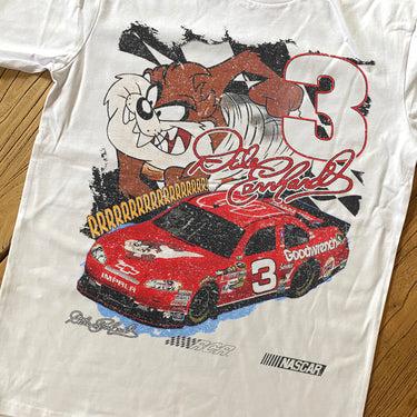 Tasmanian Devil Dale Earnhardt Nascar Heavyweight White T-Shirt Unisex All Sizes, Graphic Tees, Gift For Fans