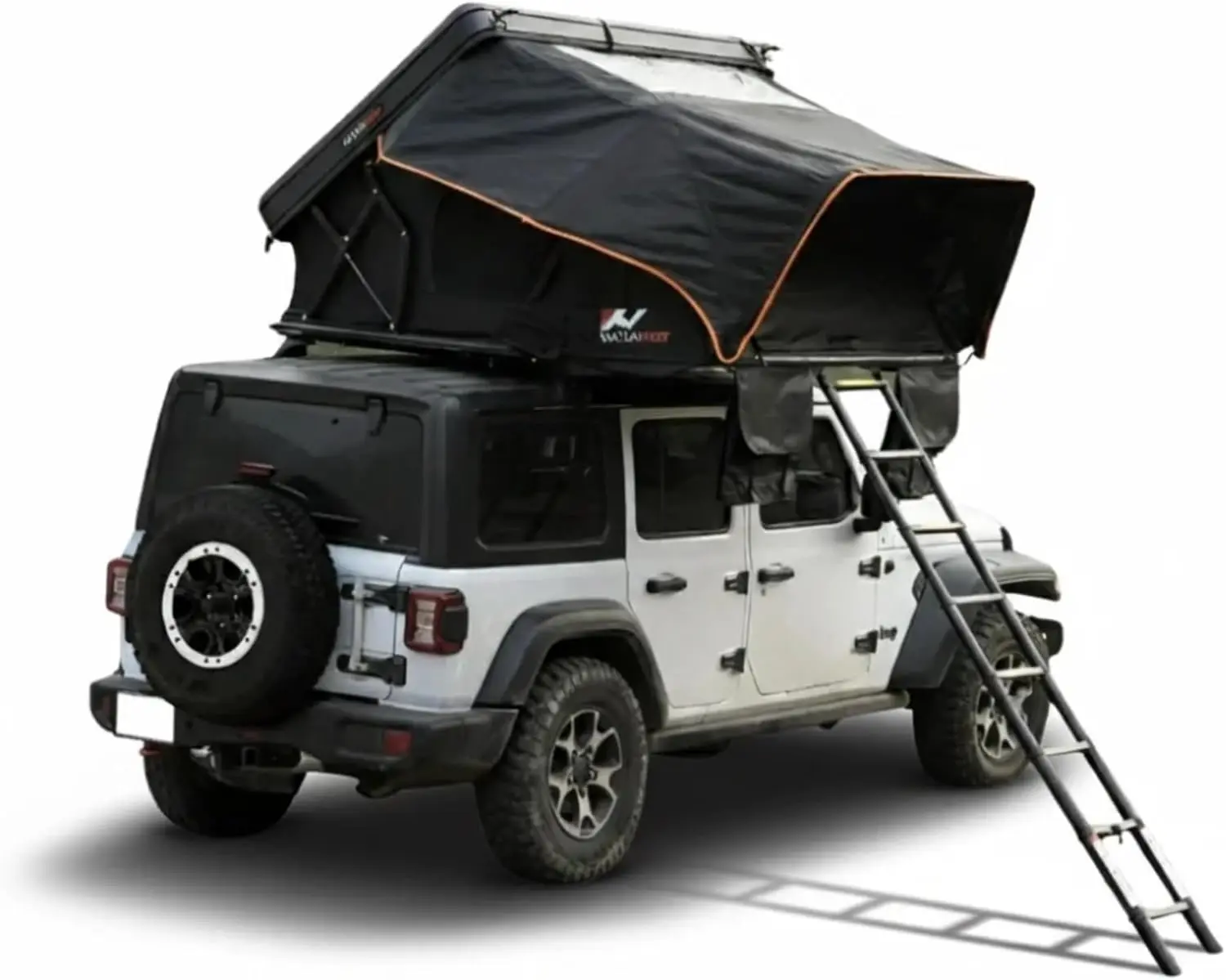 Naturnest Rooftop Tent Hard Shell, Easy Set Up Pop Up Large Tent for 2-4 Person Camping, Waterproof UV-Resistant Blackout Privacy 4 Season Tents for Truck, Jeep, SUV, Van, Trailer - Sirius 2 Series