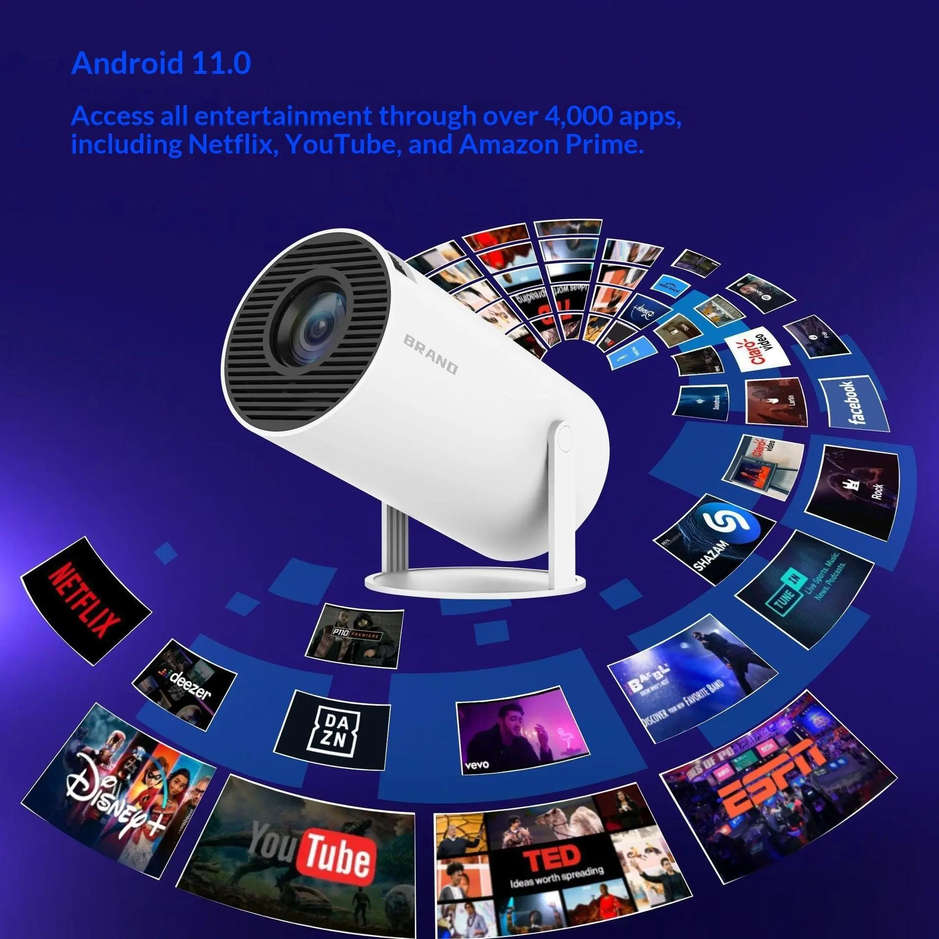 HY300 Mini Smart Home Projector HY300 Mini Smart Home Projector