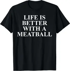 100% Cotton Meatball Apparel | Amazing Cute Meatballs Lover Design T-Shirt
