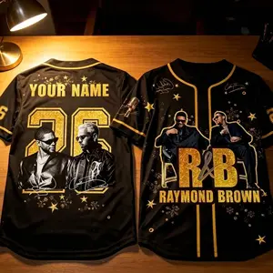 Concert Jersey RNB Legends Baseball Shirt, Custom Hip Hop Fan Jersey, Personalized Music Tour Outfit XHV RTW