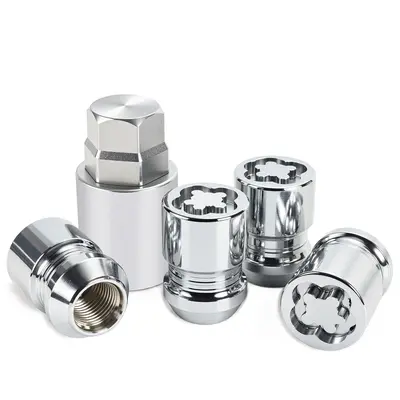 4 Chrome Wheel Locks 12x1.5 For Honda Accord Civic SI CRV S2000 CR-Z Element