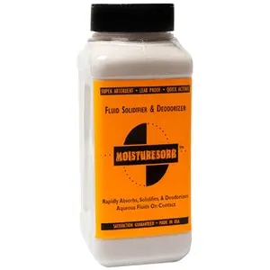 MOISTURESORB Superabsorbent Fluid Solidifier & Smell Remover Granules: 2 lb.