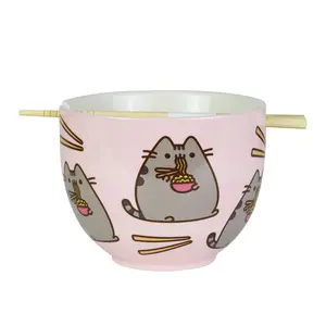 Pusheen by Our Name Is Mud | Pusheen Ramen Bowl  chopsticks | Bowl