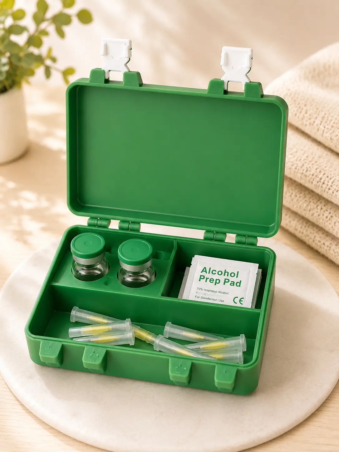 Syringe and 10mL Storage Case | 3D Printed Box for Peptides