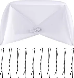 White Nurse Hat Headband Nurse Cap Costume With 10 Pins For Nursing School Graduation Party Cosplay Halloween Dress Up