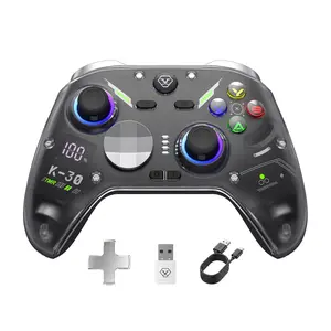 AOLION K30 Wireless Game Controller (Not for PlayStation/Xbox) - TMR Anti-Drift Joysticks, Switchable ABXY Layout, Mechanical & Linear Trigger Modes, Dual-Height Thumbsticks, Compatible with Switch, PC, iPad & Android