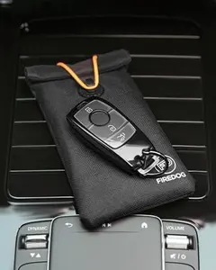 Faraday Pouch for Car Keys and Smartphone - Key Signal Blocking Bag, Black, yondr pouch opener Keyless Entry Fob Signal Blocking Feature