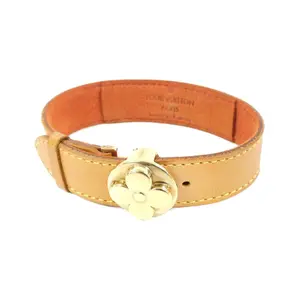 Pre-owned Louis Vuitton Calfskin Small Leather Goods Good Luck Bracelet