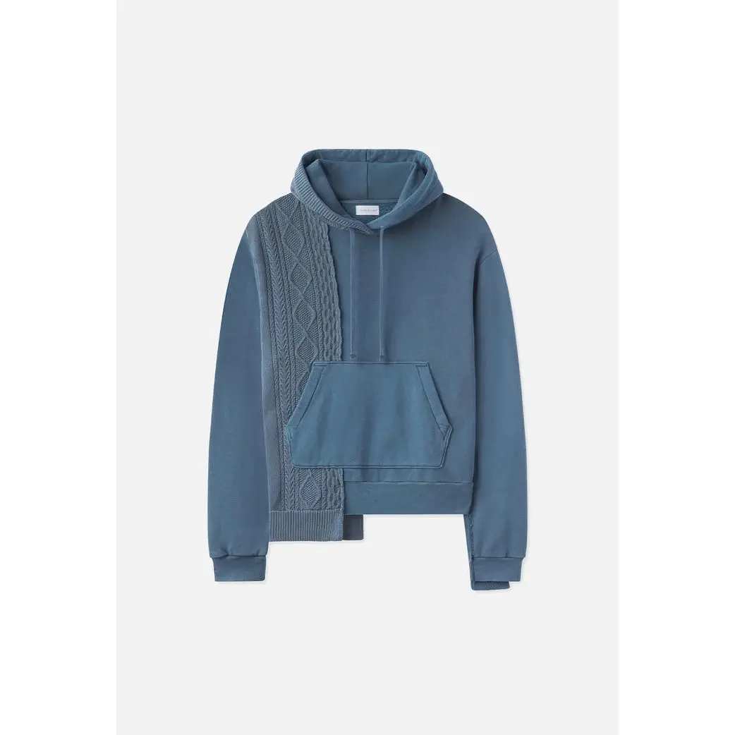 JOHN ELLIOTT Cable Knit Reconstructed Hoodie Mens apparel
