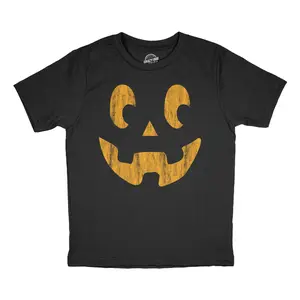 Youth Funny T Shirts Side Eye Steve Sarcastic Halloween Jack O Lantern Graphic Novelty Tee For Kids Funny T Shirts Halloween Tops for Kid Novelty Tees for Kids Black -