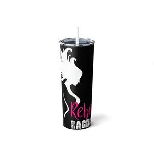 Rebel Ragdoll ICON Skinny Steel Tumbler with Straw, 20oz