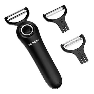 KitchenHQ Electric Peeler Set with 3 Blades
