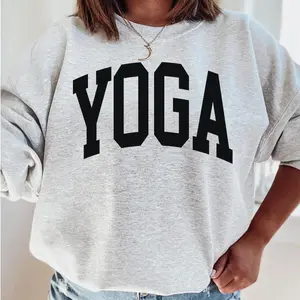 YOGA Sweatshirt, Minimalist Sweatshirt, Tonal Sweatshirt, Namaste Shirt, Yoga Teacher Gift, Yogi Gift, Yoga Hoodie, Yoga Shirt Winter-Fall Hoodie & Sweater