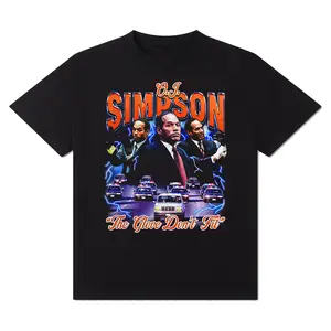 O.J. Simpson The Glove Don't Fit T-Shirt - Vintage Graphic T-Shirt, Menswear & Womenswear Streetwear Essentials
