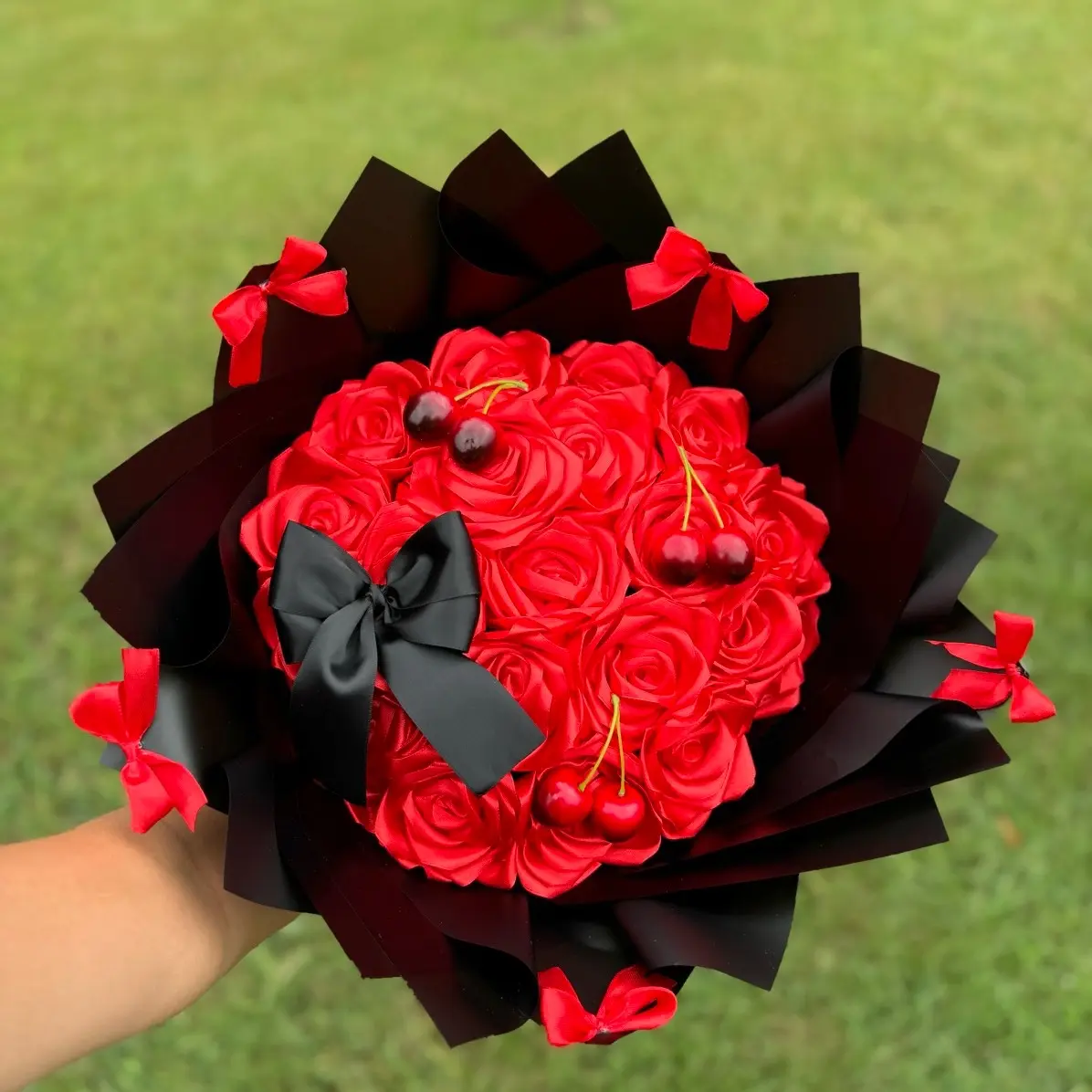 Cherry Eternal Rose Bouquet