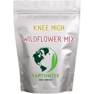Earthwise Knee High Wildflower Meadow Blend, 1/2 lb Wildflower Seed Mix – Covers 500 sq ft – Pollinator & Bee-Friendly Flowers