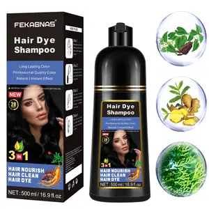 500ML Hair Dye Gel, Fast Acting, Instant Hair Color, Hair Care, Fruit Scent, 6 Colors Available, Plant Extracts, Long Lasting, Recyclable