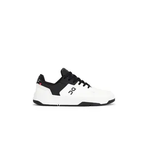 On The Roger Clubhouse Sneaker in White & Black