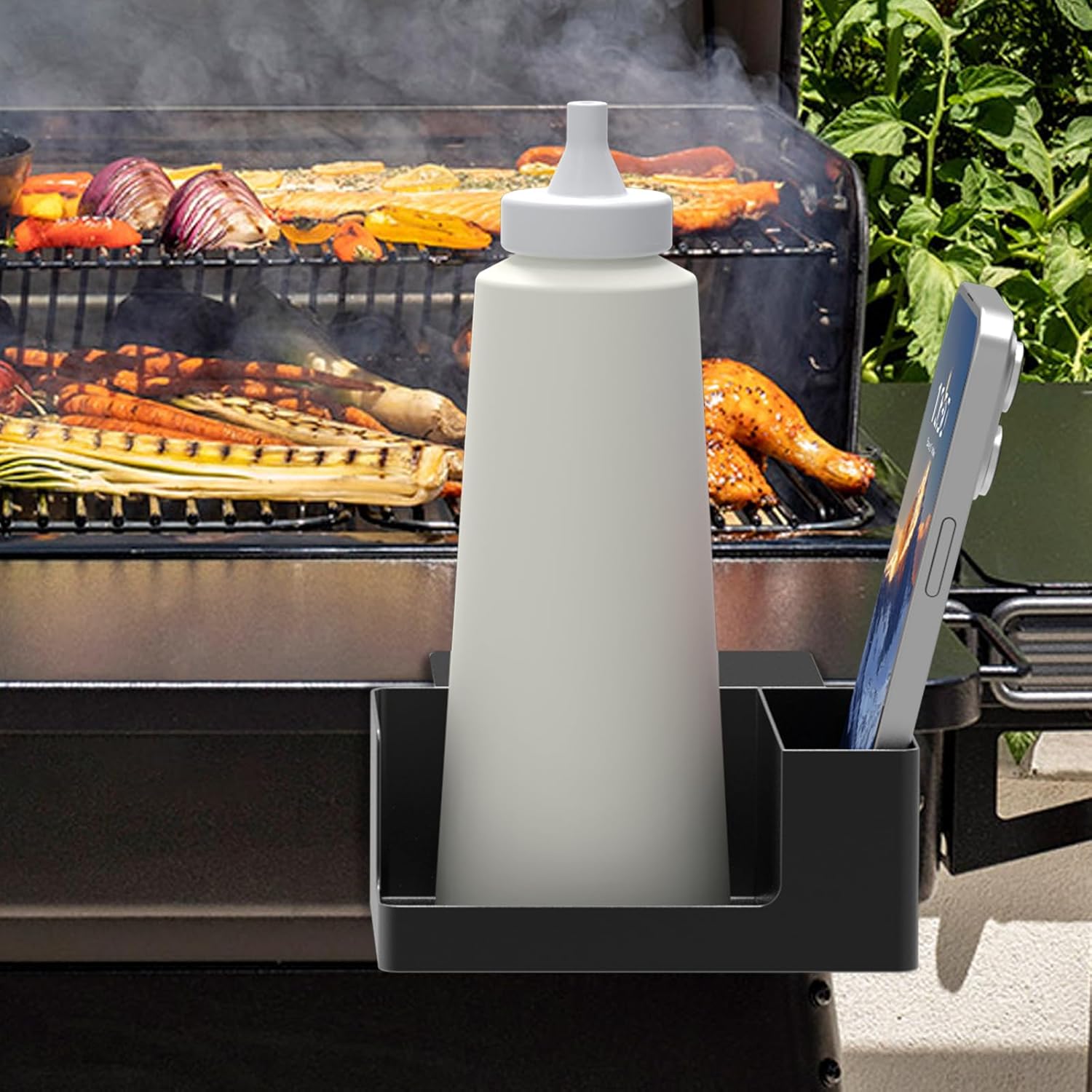 Magnetic Drink Holder and Phone for Grill, Outdoor Griddle Accessories for Most Cup, Phone Caddy, Suit for Blackstone, Traeger etc. Mug Tumbler Drinkware Drinkware Drinkware Bottles