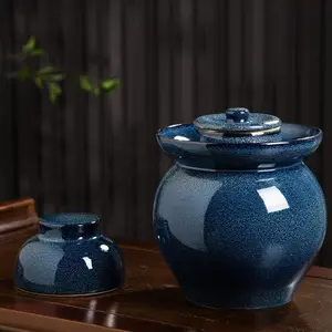 Jingdezhen Sichuan Pickling Jar Ceramic with Lid