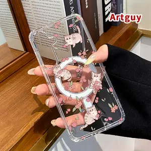 Cat and Flower Symphony Advanced fashion gift Case Compatible with Samsung Galaxy S24 Plus S25 Ultra S23 FE Ultra S22+ Shockproof TPU Premium Stylish Durable Protection Case