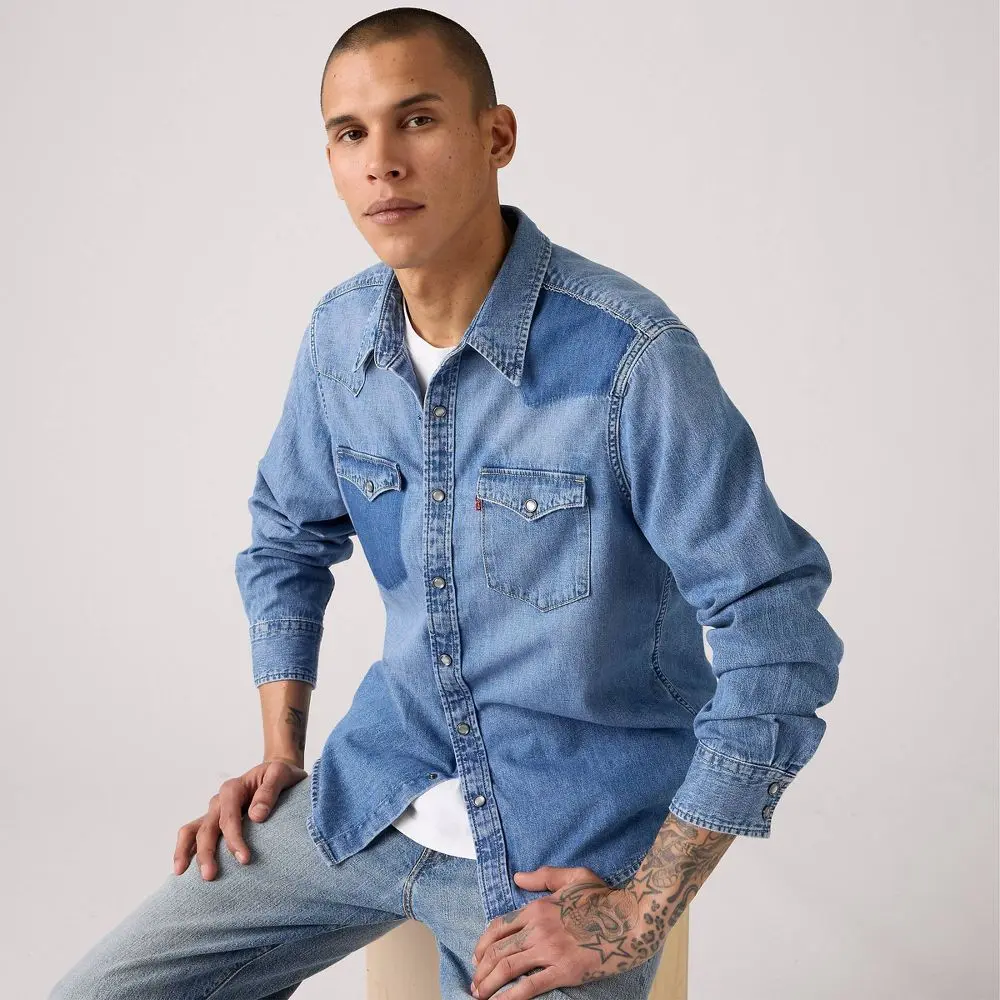 Levi's Men's Western Standard Fit Long Sleeve Button-Down Shirt