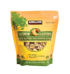 Kirkland Signature Cashew Clusters, 2 lbs Gluten Free, Kosher  Resealable Bag With Cashew Clusters With Almonds And Pumpkin Seeds  Protein Nut Snack
