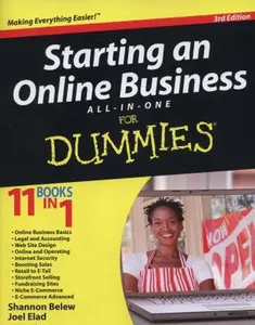 USED-Starting an Online Business All-in-One For Dummies by Shannon Belew (Paperback)