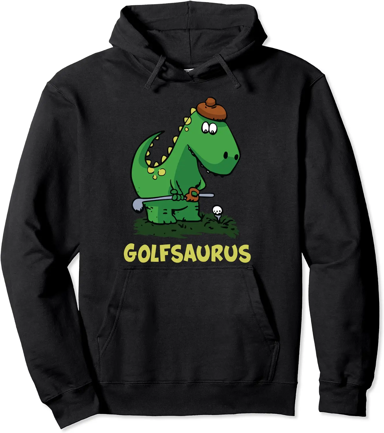Golfsaurus Funny Golfer Golfing T-Rex Dinosaur Pullover Hoodie - Robertbobby Shop 84B09NTWCLF7