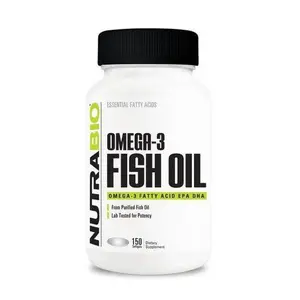 NutraBio Omega 3 Fish Oil 150 Softgels