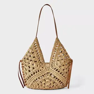 Straw Crochet Tassel Shoulder Bag - Universal Thread HANDBAGS