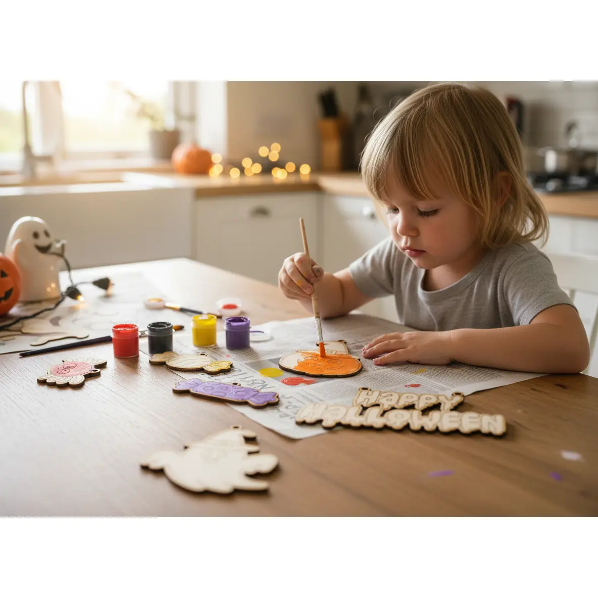 Kids Halloween Paint & Decorate Craft Kit