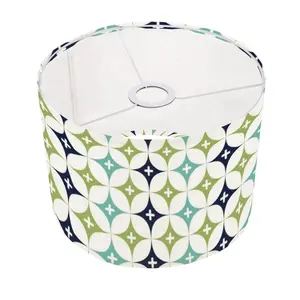 Atomic Starburst Blue Green, Mid Century Modern Lampshade - For Arc Floor Lamps Only