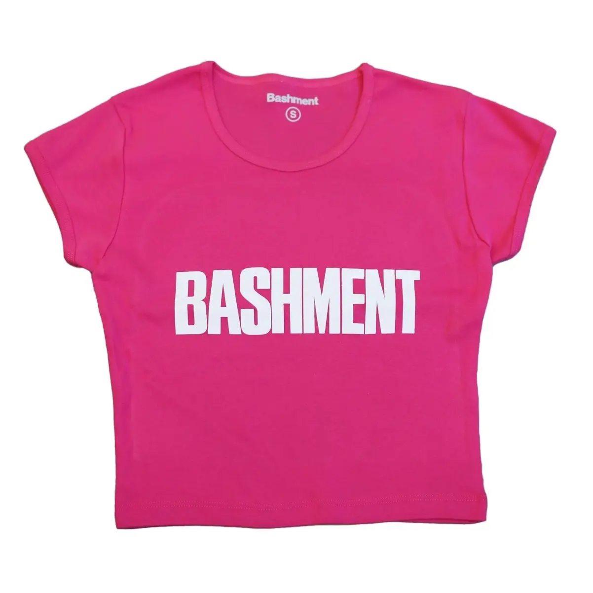 Bashment Crop Top, Hot Gyal Pink Womenswear