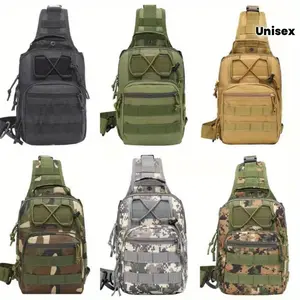 Men's Outdoor Sports Chest Bag Tactical Multi-Functional Crossbody Handheld Small Unisex Hiking Waist Packs for Men Women Travel Camping Running Cycling