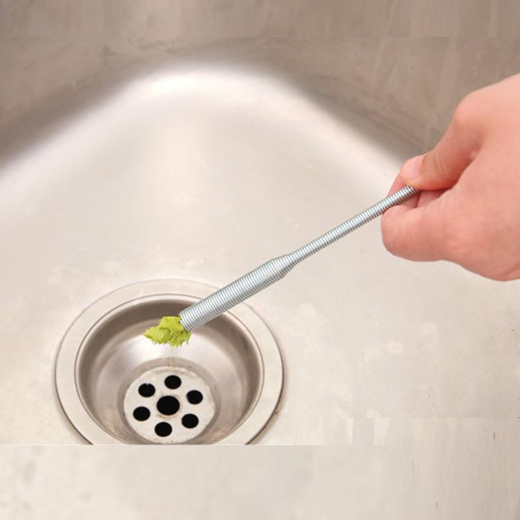 60CM Sewer Dredger Spring Pipe Dredging Tool Household Hair Cleaner Drain Clog Remover Cleaning Tools Household For Kitchen Sink Kitchen Gadgets
