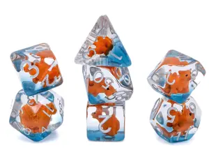 Camel Resin DnD 7-Piece Dice Set - Whimsical Look Desert Animal RPG Dice for Tabletop Games