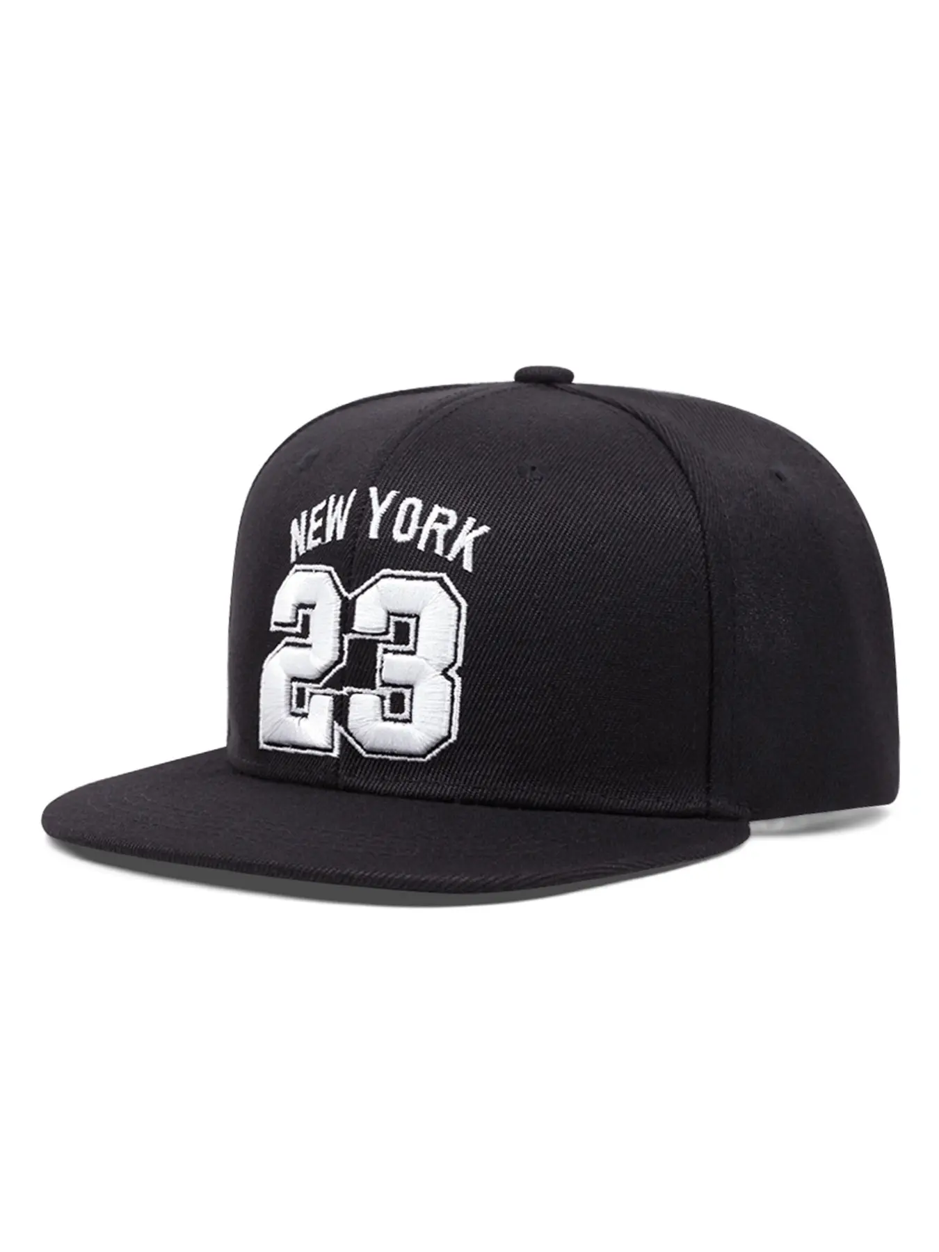 2025 New Simple Creative Flat Edge Hat 23 NEW YORK Personalized Embroidered Hip Hop Hat Outdoor Leisure Sports Sunshade Hat Daily Life Commuter Hat Street Fashion Skateboarding Hat Unisex Baseball Hat, Casual Trendy Hat
