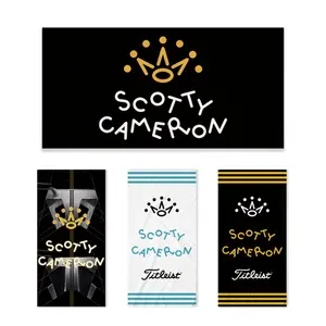Oversized Scotty Cameron Golf Beach Towel - Quick Dry, Super Absorbent Microfiber Towel, Sand Free, Lightweight for Beach, Pool, Travel, Camping - Stylish Multi-Color Golf Brand Print Design for Golf Enthusiasts, Men, and Family
