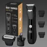 Men’s 3-in-1 Rechargeable Trimmer and Shaver Kit - USB-Charged, IPX7 Showerproof, Wireless, Travel, Underarm Trimmer, Replaceable Ceramic Blades, Gentle Male Hygiene Razor for Confident Groin Hair Trimming, Rechargeable Trimmer Kit