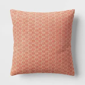 Oversized Textural Woven Square Throw Pillow - Threshold Oversized Textural Woven Square Throw Pillow - Threshold