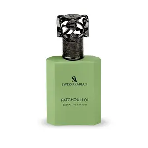 Patchouli 01 Unisex Eau de Parfum - Long-Lasting Modern Fougere Cologne, Lavender Mint Aromatic Notes, Heritage Collection Arabic Fragrance for Men & Women, 50ml