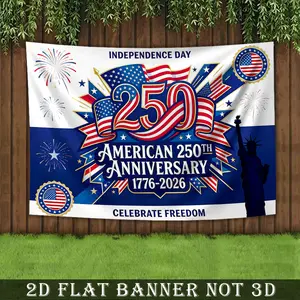2D Flat Independence Day Backdrop Banner Red White Blue Home Decor Party  Tapestry Polyester Hanging For July 4th Wedding Birthday Photo Background wall decorative flag home decoration holiday indoor Personalized Wall Decor lightweight wall hanging