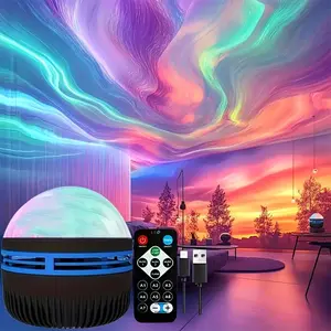 Northern Lights Starry Sky Projector Light with Remote Control LED Starry Sky Projector for Bedroom Home Decor RGB Night Light Projector aurora projector night light starry projector light effect starry sky projector lamp laser projector mood lighting
