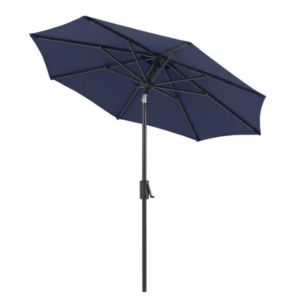 Naga Bahna Patio Umbrella Navy Blue 7.5ft NEW
