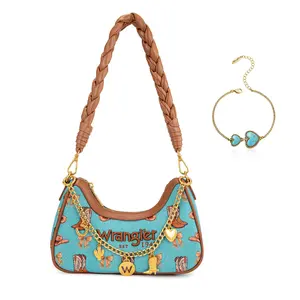 Wrangler 2PCS Set Hobo Bag &Jewelry for Women