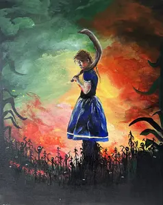 "Corn Kids" Original Acrylic Painting